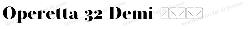 Operetta 32 Demi字体转换
